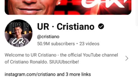 Ronaldo is YouTube New Channel