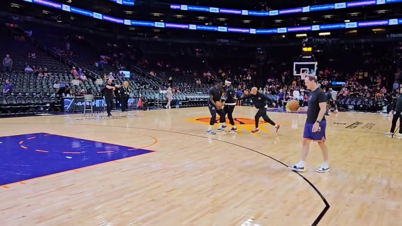 Devin Booker and Royce O'Neale pregame. #Suns