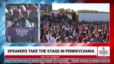 NFL Stars Antonio Brown and Le'Veon Bell Endorse Trump at Rally in Latrobe, Pennsylvania