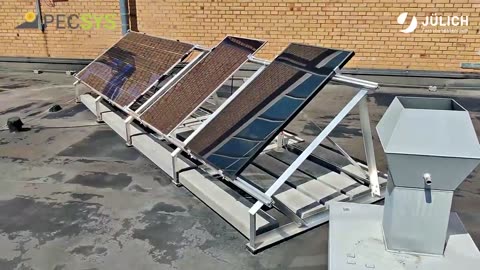 A 10 m² direct solar to hydrogen demonstrator.