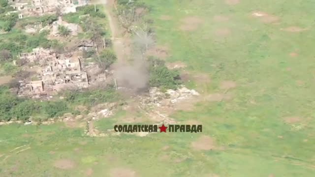 ATGM strike on Ukraine soldiers