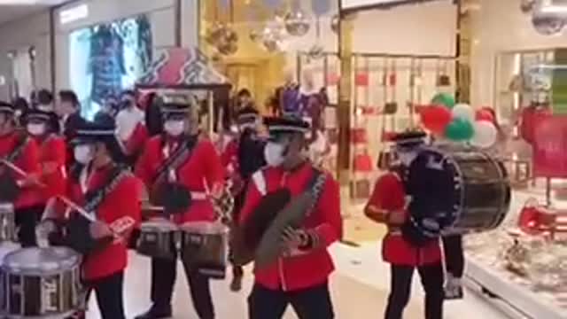 Drums band represents Malaysia pavilion in New York