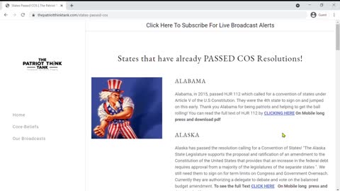 Article V Actions (Navigate the site and take action)