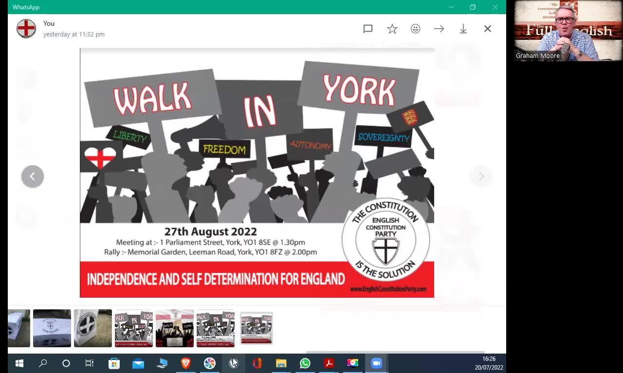 Walk In York 27th August 2022 1.30pm