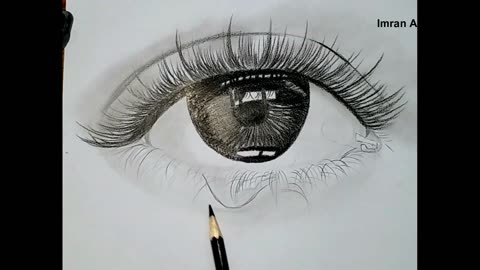 How to draw a realistic eye for beginners | Hand made Eye Sketch