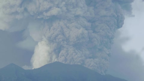 Volcano eruption