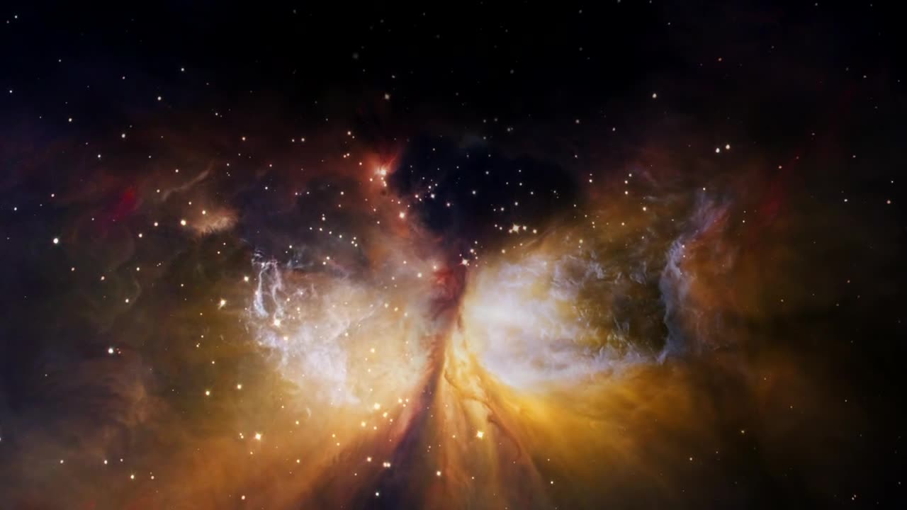 Galaxies and nebulae in space