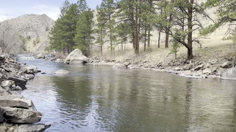 Just listening to the river.