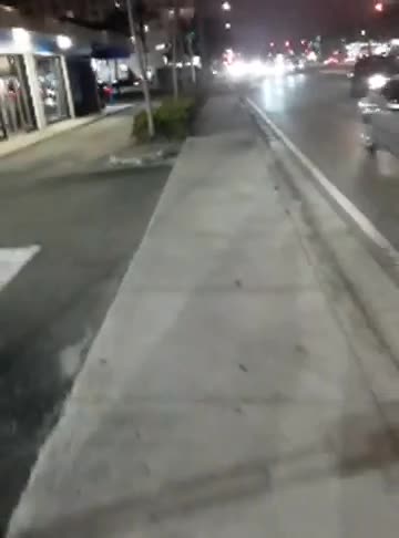 Semi-terrorism. The open-air sale of road flares in S. Florida - Street-Theater.