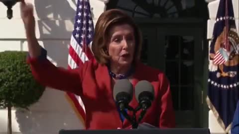 CRAZY Nancy Forces Audience To Applaud Biden