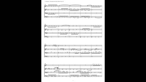 J.S. Bach - Well-Tempered Clavier: Part 2 - Fugue 21 (Brass Quartet)