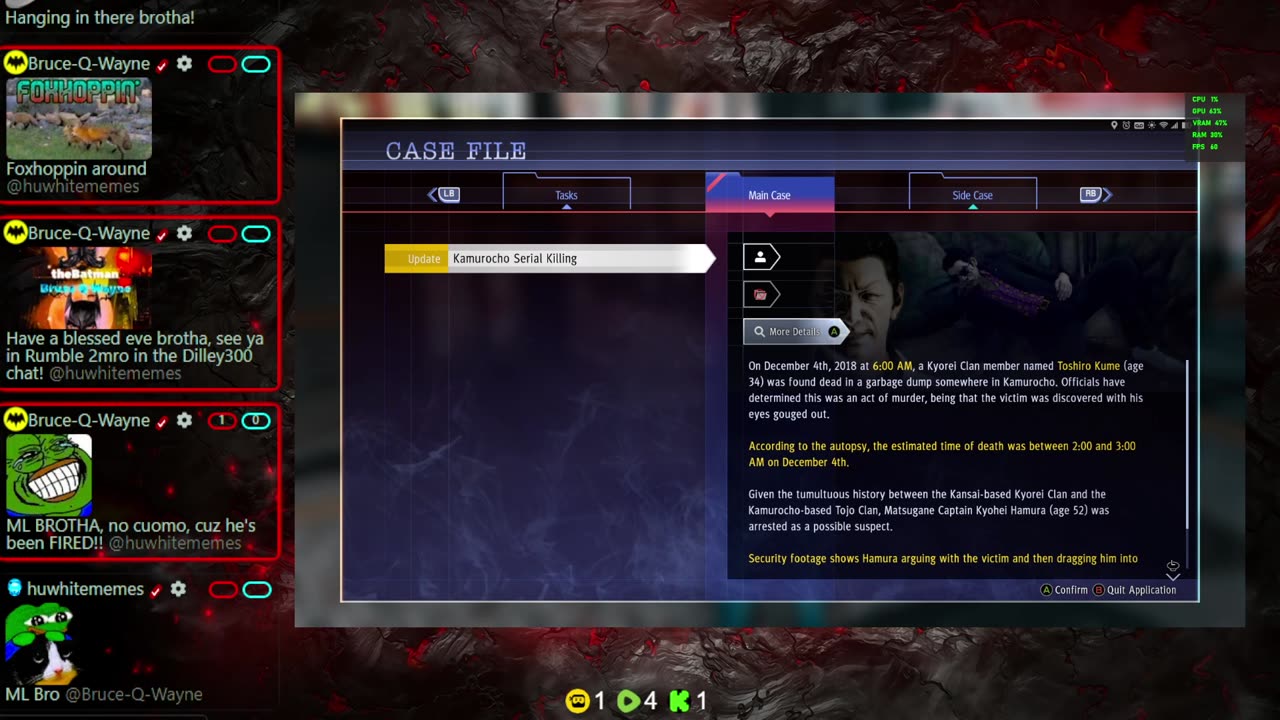 huwhite stream gaming - Judgement