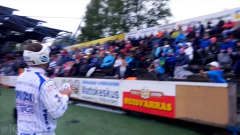 Finnish Baseball Player shoots the river for a home run, a breakdown