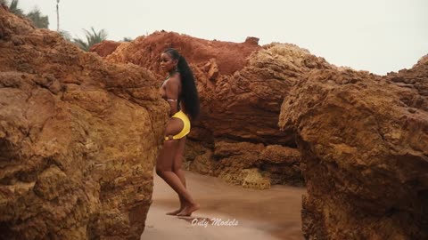 "Bikinis on the Beach in Cynthiaxswim | Afro Swim Week 2024"