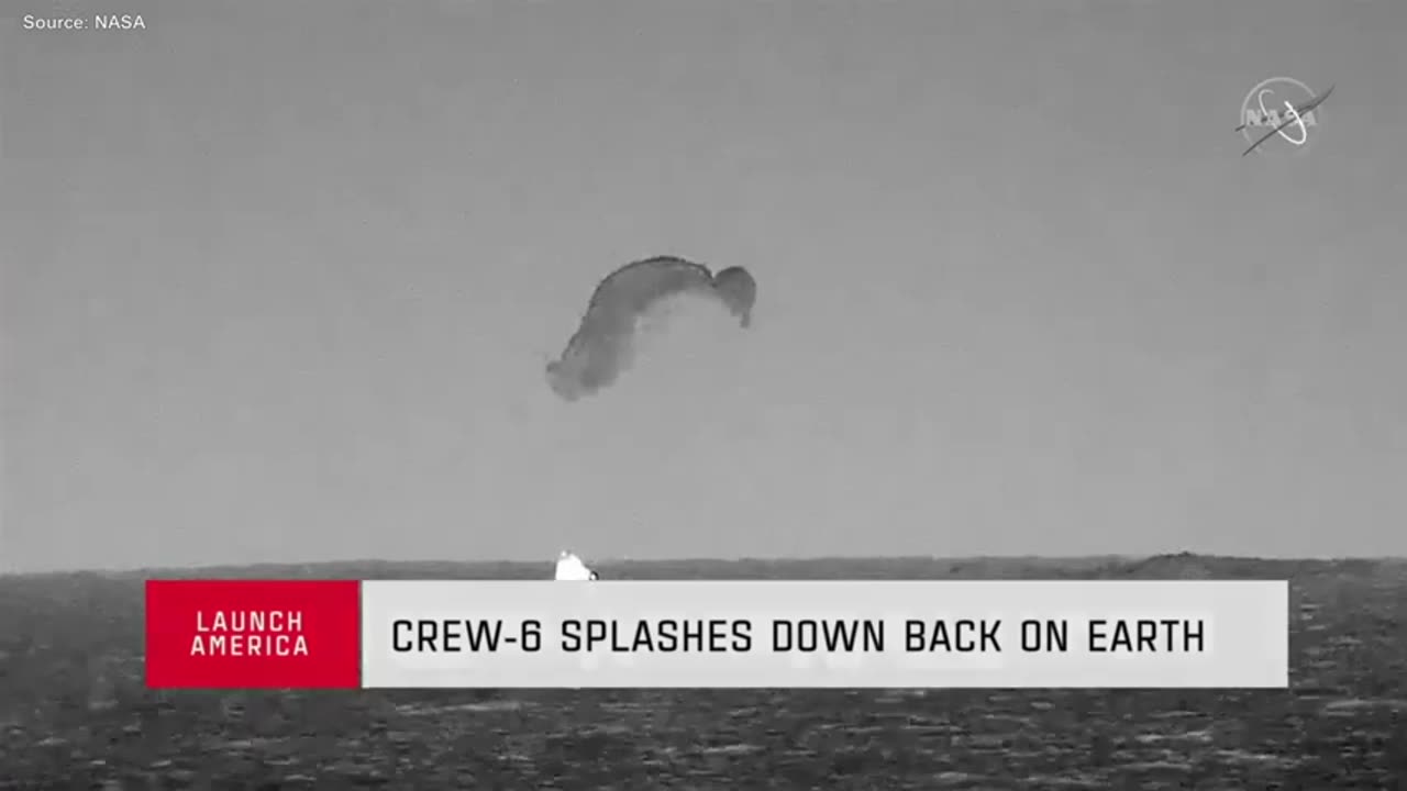 NASA’s_SpaceX_Crew-6_returns_to_earth_following_mission_to_the_International_Space_Station...