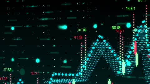4K 100% Royalty-Free Stock Footage | Economic Stock Financial Data Visuals | No Copyright Video