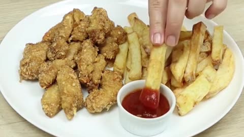 Chicken strip recipe 😋 easy recipe