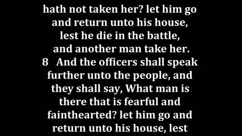Deuteronomy 20 King James version