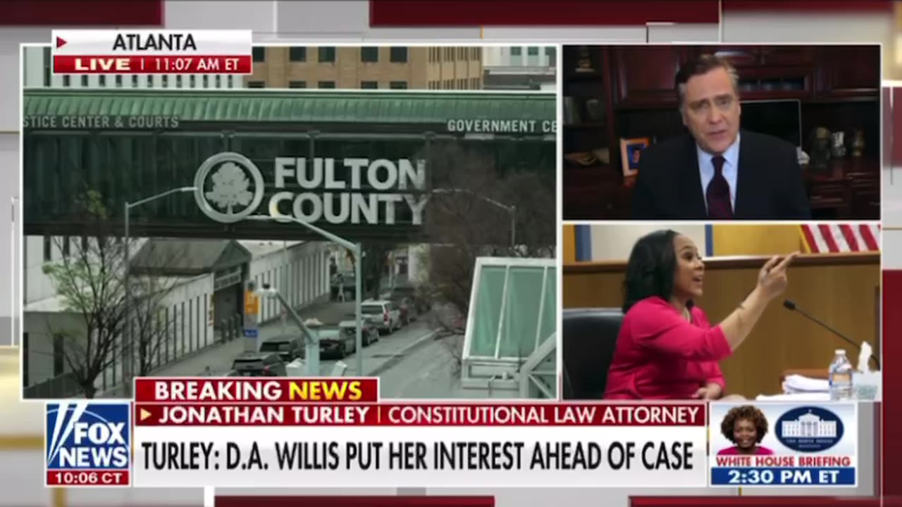 Jonathan Turley: Fani Should Have Stepped Down - How is One Guilty and Not the Other?