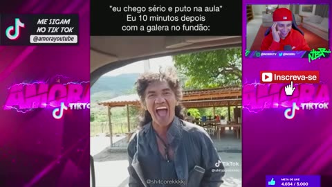 NOBRU REAGINDO AOS MELHORES TIK TOK DE COMÉDIA - TENTE NÃO RIR AMORA