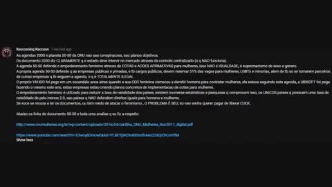 RACCOONING RACCOON - CANAL DO OTÁRIO, PARTIDO NOVO 50-50 DA ONU, EIS O LIBERAL CUCK