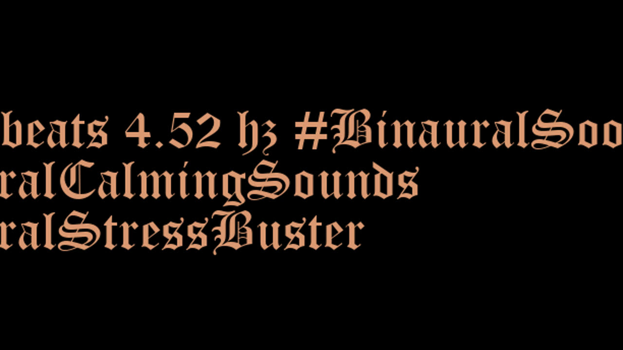 binaural_beats_4.52hz_AudioSphereHealingWaves BinauralSilence SoftMusic