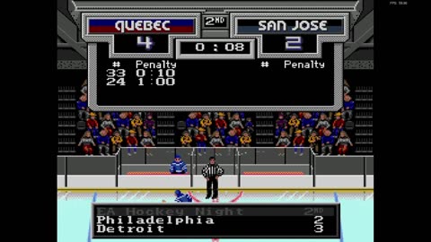 NHL '94 Franchise Mode 1991 Regular Season G45 - MykKendogi (QUE) at Len the Lengend (SJ)