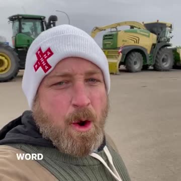 Montana/Coutts Alberta Border 1pm at the US border - Farmers and Truckers Hold the Line