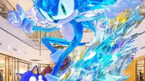 Sonic Brilliance: Museum Crystal Sculpture #sonic #sonicthehedgehog #sonic2