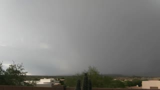 Thunderstorm and Rainbow Shard near Tucson, AZ