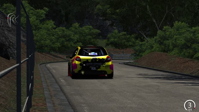 R3 Renault clio 3 RS1 / Gunma Cycle Sports Center - TV / Assetto Corsa / ProtosimRacing