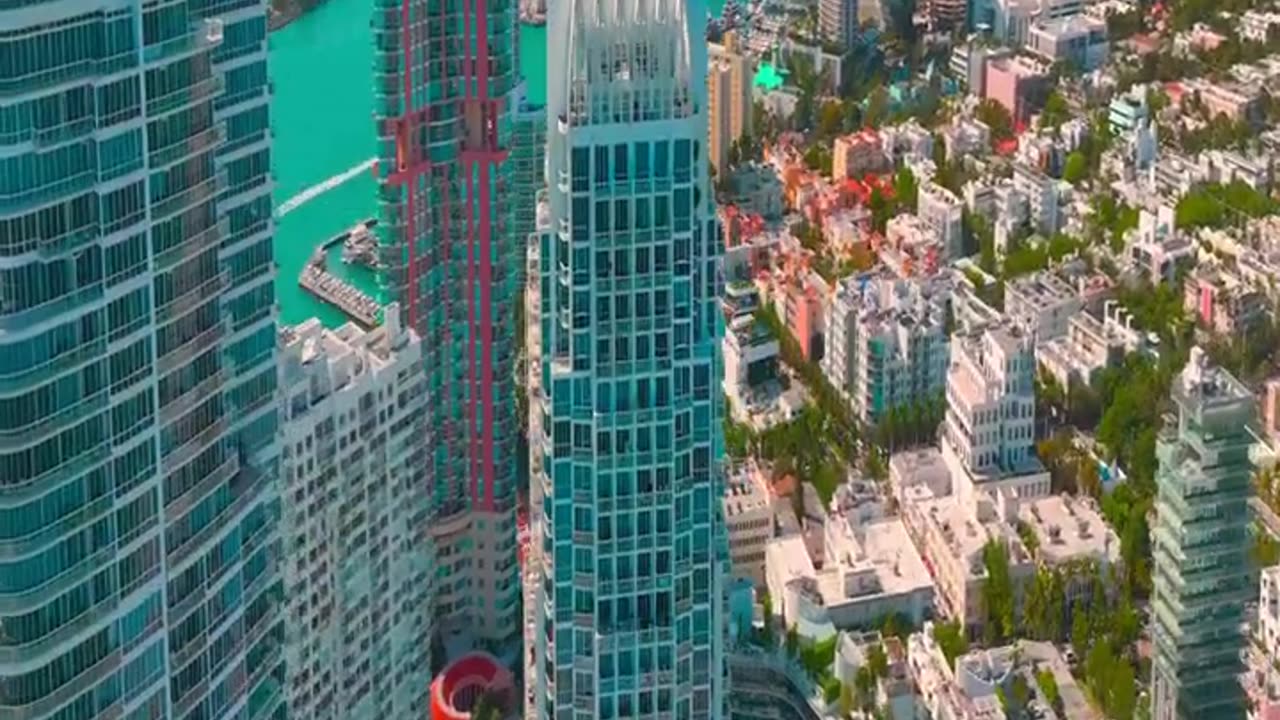 Miami Florida USA By Drone - 4k Ultra HD [HDR]