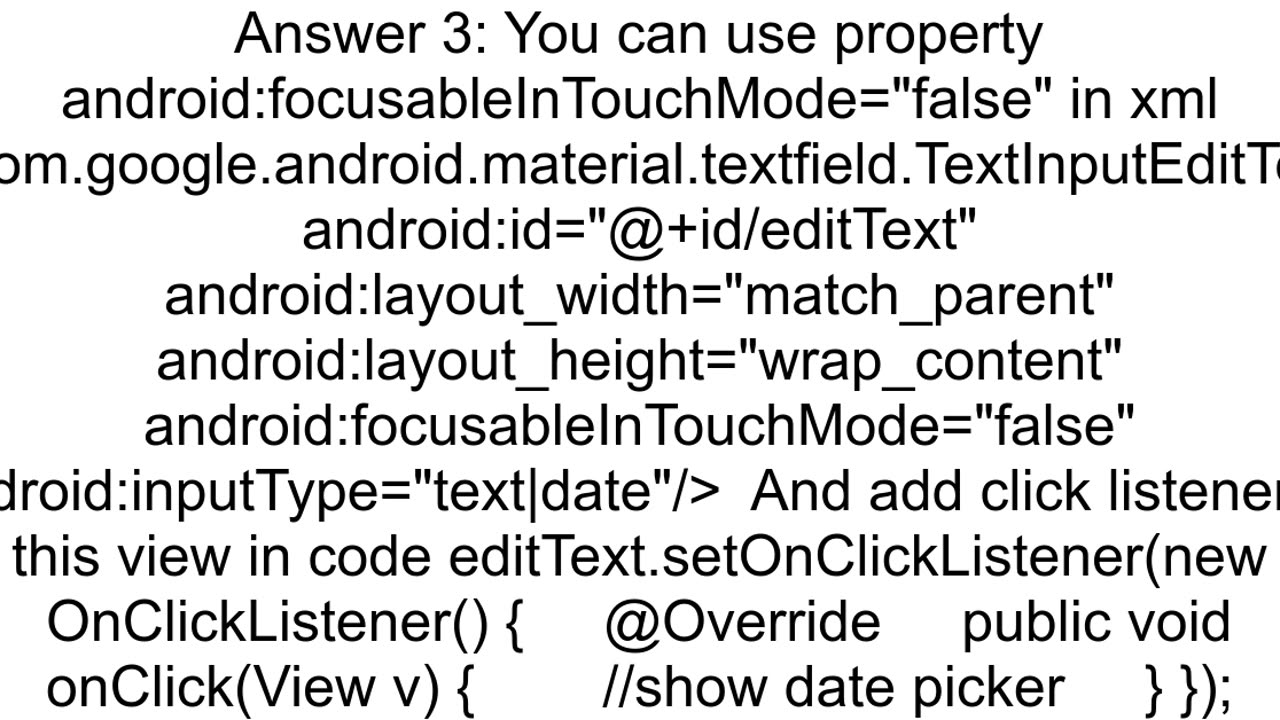 Hide the keyboard after clicking on the EditText