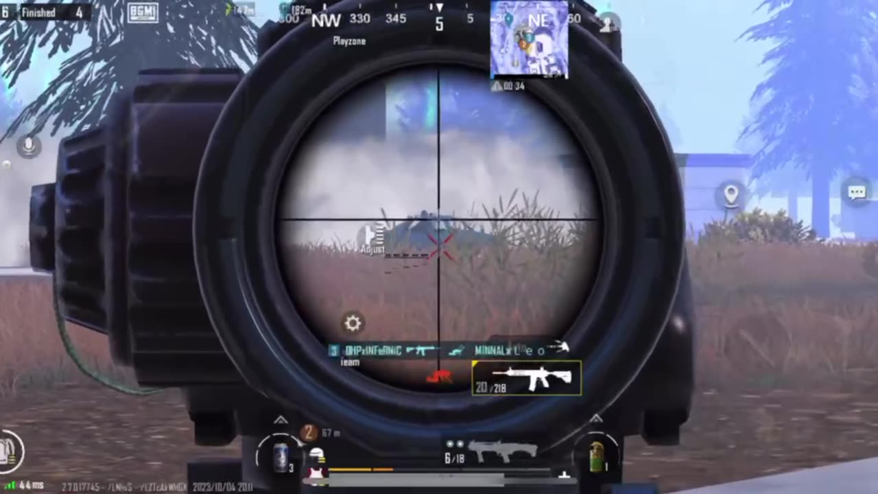 Competitive bgmi frags and accuracy