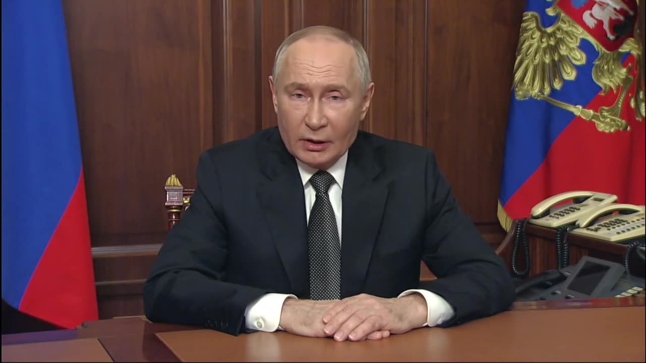 Putins knallharte Ansprache nach dem Raketenangriff auf Russland