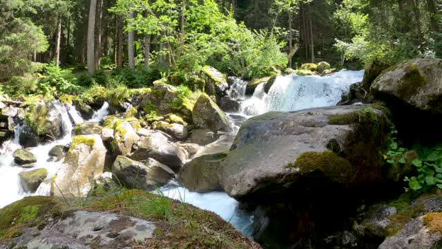 Beauty of waterfall with sound