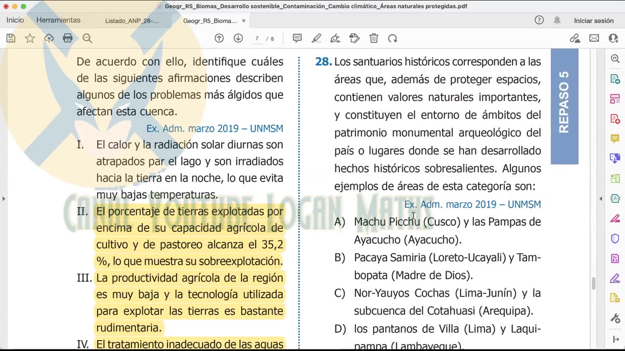 REPASO PAMER 2022 | Semana 05 | Geografía