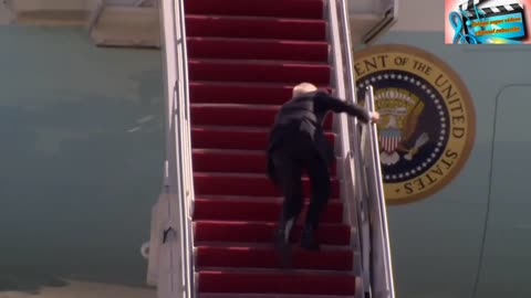 Joe Biden Tripping Getting onto Airforce One