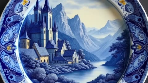 Lord of the Rings Scenes as Chinaware