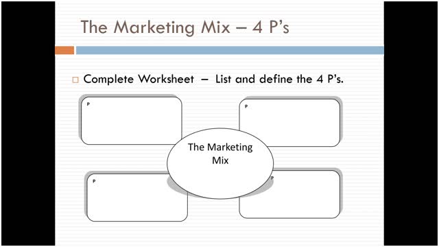 Simple test Marketing mix