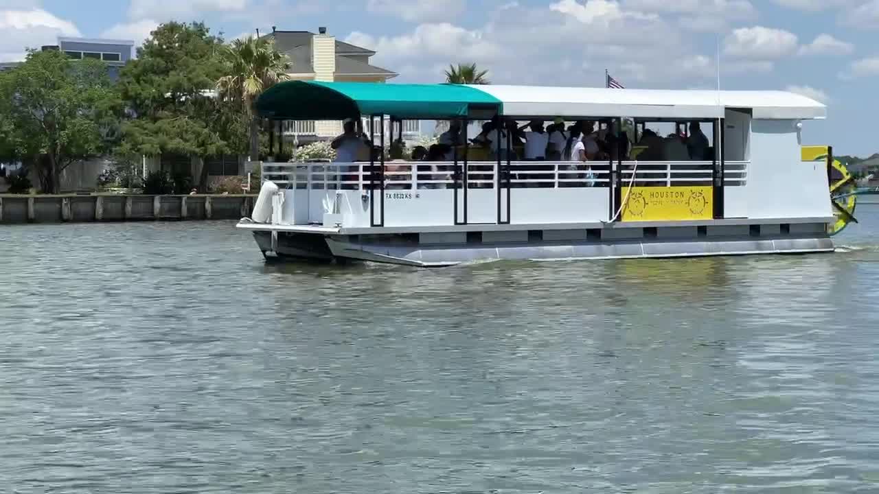 Houston pedal barge