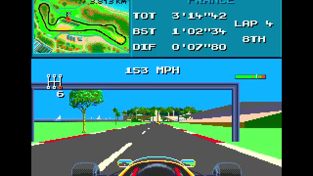 F1 World Championship (Sega Mega Drive) - France GP