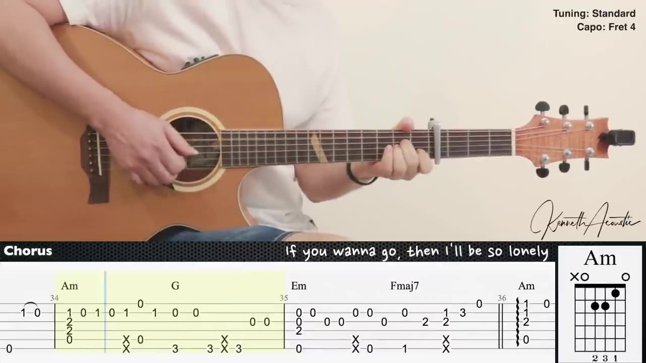 Let Me Down Slowly - Alec Benjamin | Fingerstyle Guitar | TAB + Chords + Lyrics