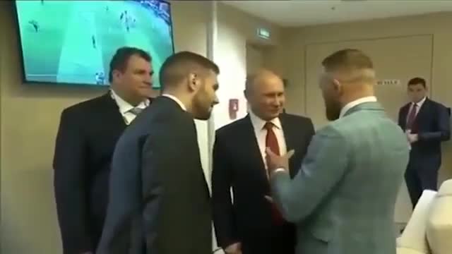 Conor McGregor meets Vladimir Putin at 2018 World Cup Final