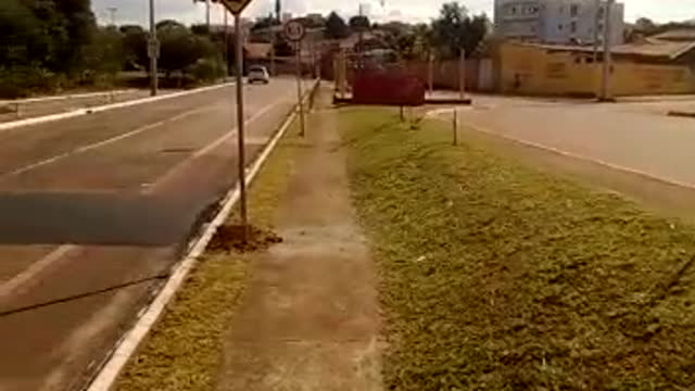 New Speed Bump in the Street Takes Driver by Surprise