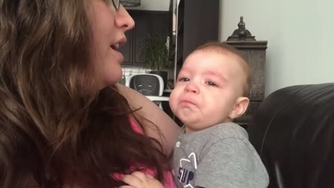 Baby Gets Emotional When Mom Sings Opera! 2021