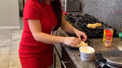 WHEN SHE CUTS IT OPEN!