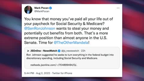 LISTEN: GOP Senator Ron Johnson Wants to GUT Social Security and Medicare