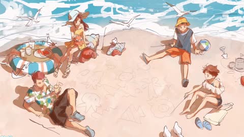 The painting process of beach graffiti, don't miss it if you like it 3