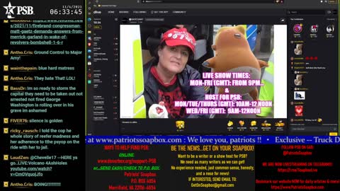 (PSB) Patriot Soap Box (My Episode #74): 4th Nov THURS: THE TRUTH IS STRANGER THAN FICTION!.Replay